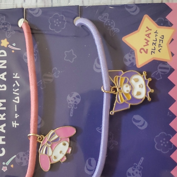 🆕️ CUTE SANRIO CHARM BAND BUNDLE (MY MELODY, KUROMI, LITTLE TWIN STARS) - Picture 2 of 5